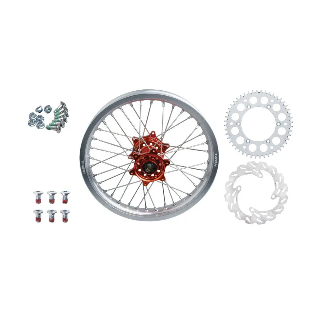 Tusk 19313301388e87-7a9a77 Impact Complete Rear Wheel Package 18x2.15 Silver