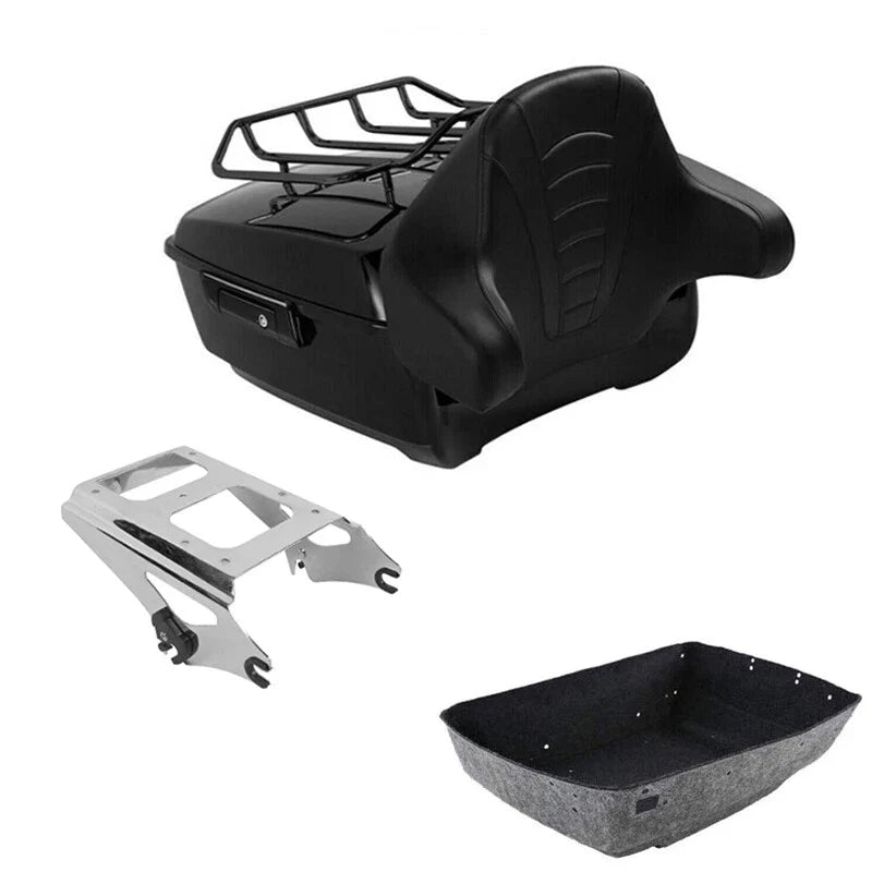 King Trunk Pad Mount Rack Fit For Harley Touring Glide 2009-2013