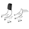 Chrome Sissy Bar Backrest Pad /Luggage Rack/Docking Fit For Harley Softail 18-25
