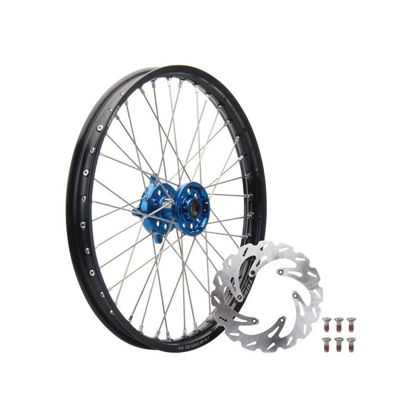 Tusk 19335900244e57-25a501 Impact Cmplt Frnt WheelPK 21 x 1.60 Blk Rim/Slvr