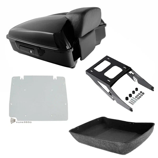 Chopped Trunk Backrest Plate Mount Rack Fit For Harley Sport Glide 18-2021