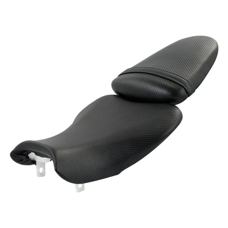 Black Driver Rider & Passenger Seats Cushion Fit For Suzuki GSXR1000 2007 2008