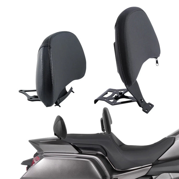 Driver Passenger Backrest Pad For Honda Goldwing GL1800 2018-2025 2019 Black