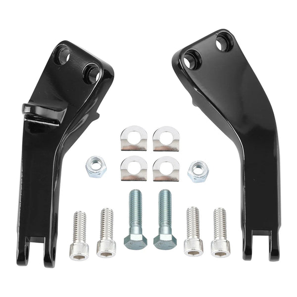 Passenger Foot Peg Mount Brackets Fit For Harley Dyna Street Fat Bob 2006-2017