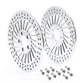 11.5" Front Brake Disc Rotors Bolts Fit For Harley Sportster 2000-13 Dyna 00-05