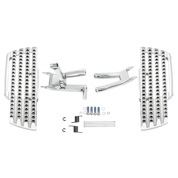 Chrome Driver Footboard Floorboard & Bracket Fit For Harley Softail Slim 18-2025