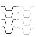 Chrome/Black 10/12/14/16" Ape Hanger 1" Custom Handlebars Fit For Harley Flst