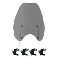 Smoke Windshield Windscreen & 49mm Clamps Fit For Harley Dyna Street Bob 2006-17