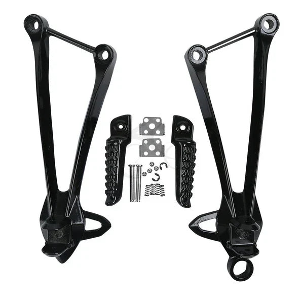 Passenger Footpegs Pegs Bracket Fit For Kawasaki Ninja ZX6R 09-25 ZX10R 08-10 09