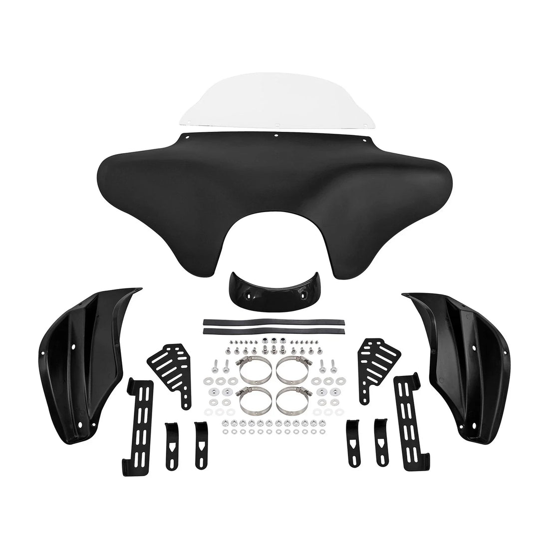 Matte Black Batwing Fairing w/ Windshield Fit For Yamaha V Star 650 1100 Classic