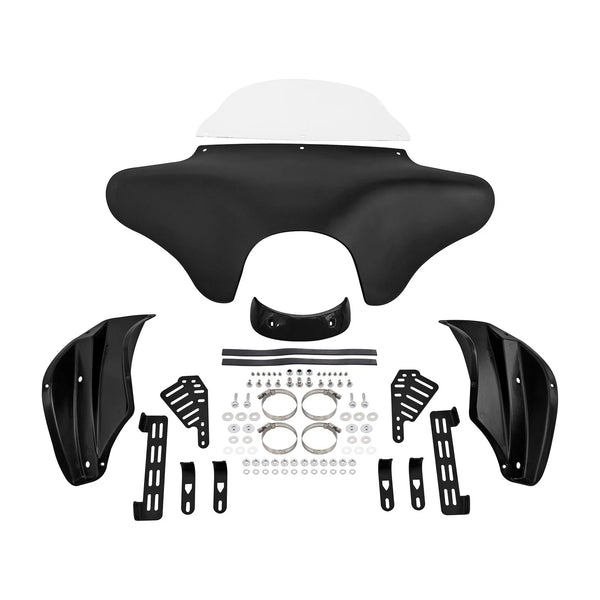 Matte Black Batwing Fairing w/ Windshield Fit For Yamaha V Star 650 1100 Classic