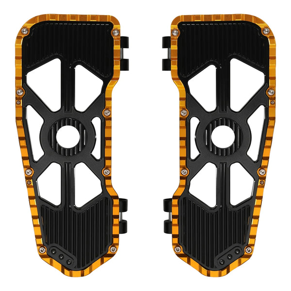 Driver Footboard Floorboard Fit For Harley Electra Road Glide 2009-23 Black Gold