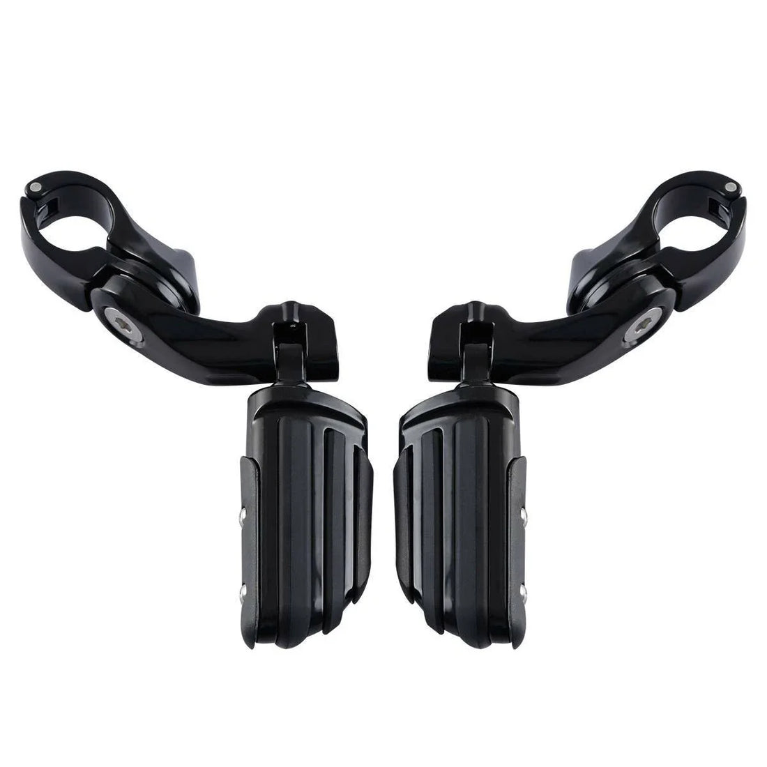 32mm 1 1/4'' Adjustable Highway Foot pegs Short Angled For Harley Touring Black