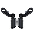 32mm 1 1/4'' Adjustable Highway Foot pegs Short Angled For Harley Touring Black