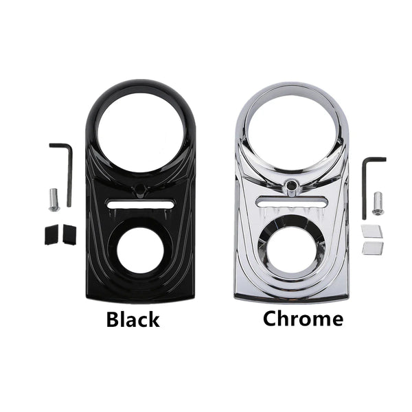 Chrome/Black Dash Panel Insert Cover Fit For Harley Softail Heritage 2000-2017