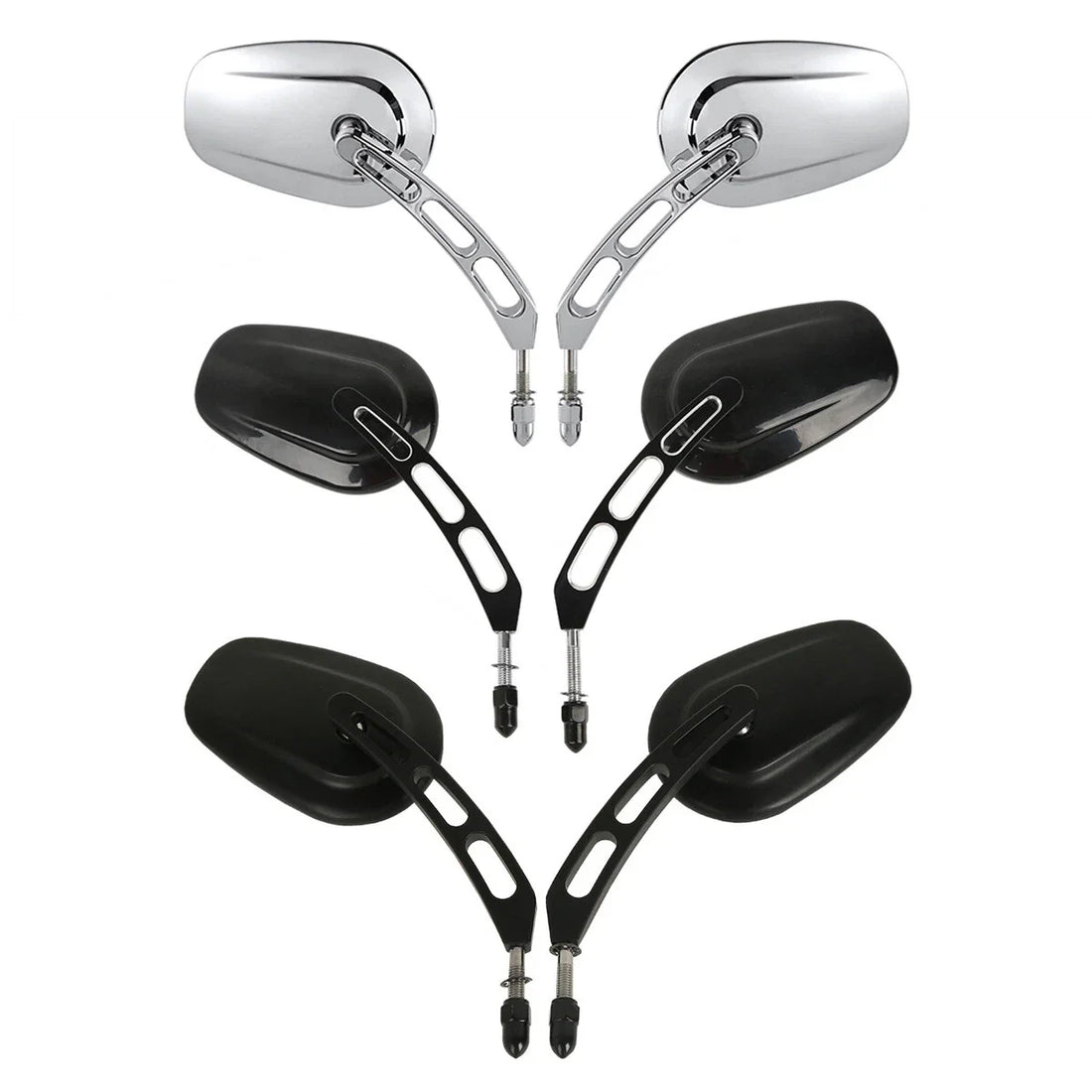 Rearview Mirrors Fit For Harley Touring Street Glide Softail Slim Sportster Dyna