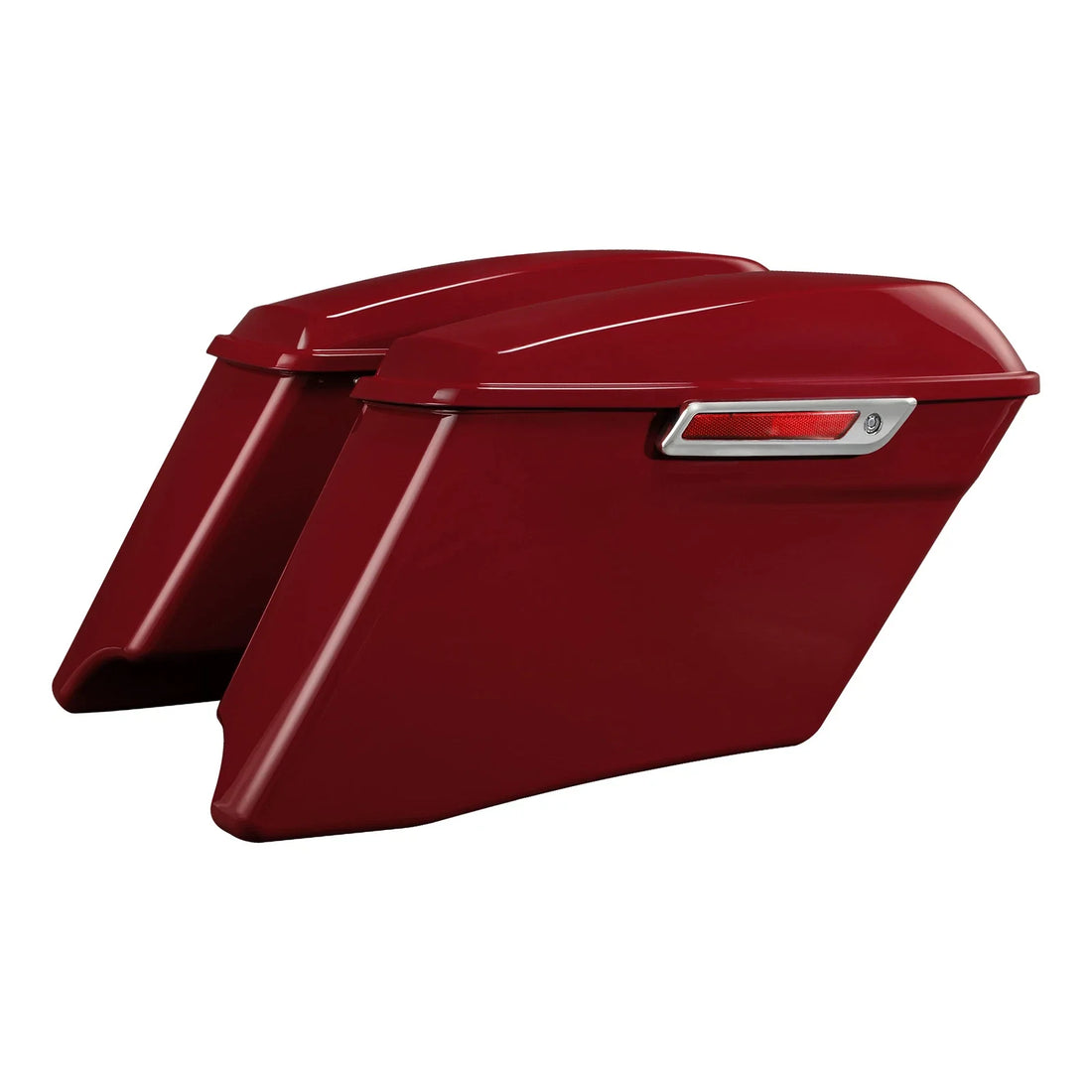 4" Stretched Saddlebags Fit For Harley Cvo Street Road Glide 14-23 Billiard Red