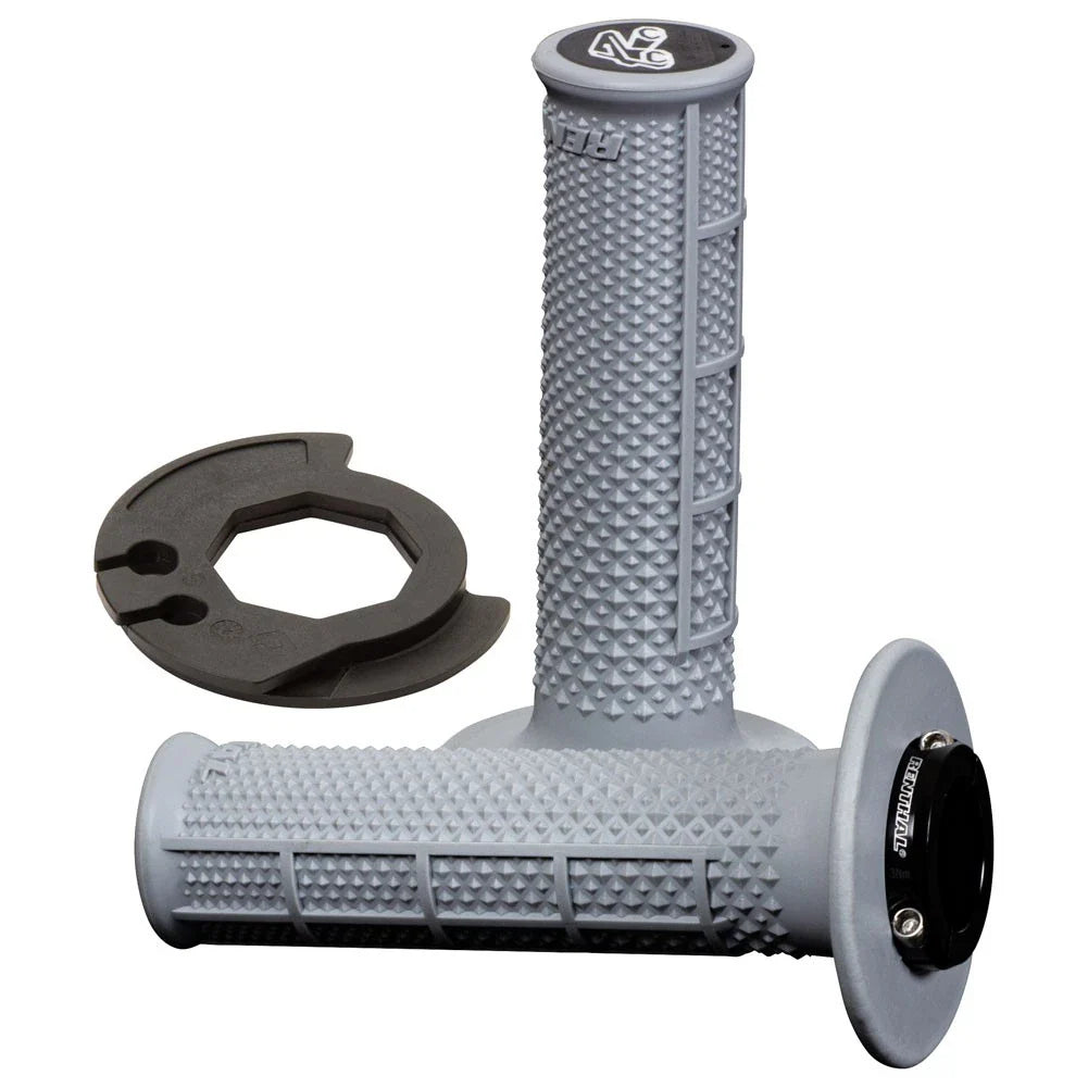 Renthal 21367300158e8f-337874 Tapered Half Waffle MX Original Lock-On Grips Soft