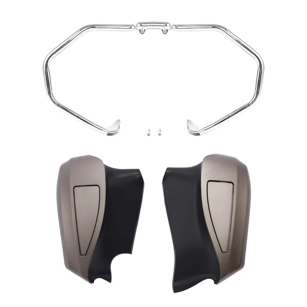 Chrome Engine Crash Bar Lower Fairing Fit For Indian Chieftain Limited 2019-2025
