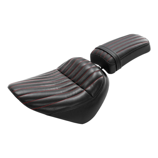 Driver & Passenger Pillion Seat Fit For Harley Softail Street Bob 2018-2024