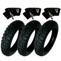 HD 3) Tires And 3) Tubes Straight Stem Size 2.50-10 2.50X10 For Honda CRF50F 10"