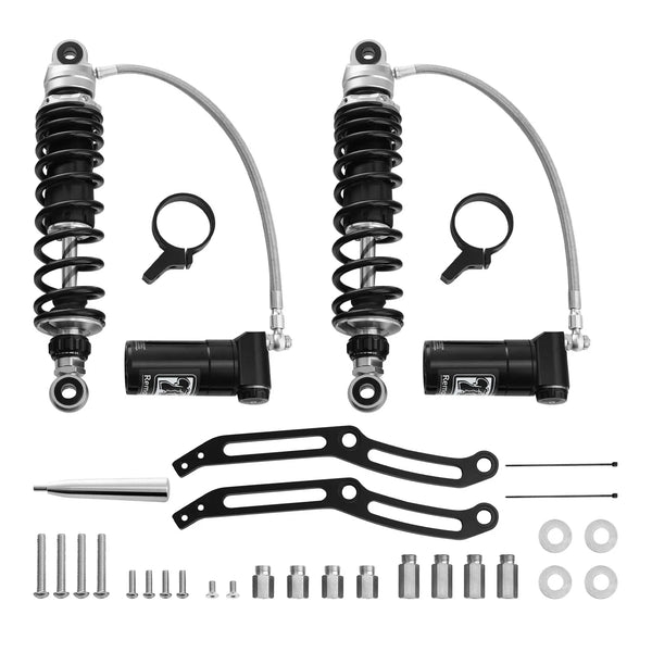 Remote Reservoir Rear Suspension Shocks Fit For Harley Street Glide Flhx 14-24