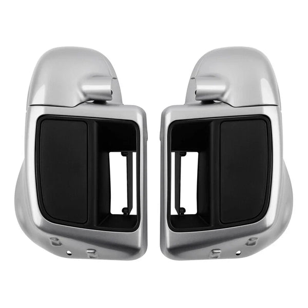 Lower Vented Fairings Fit For Harley Touring 2014-2023 22 Brilliant Silver Pearl