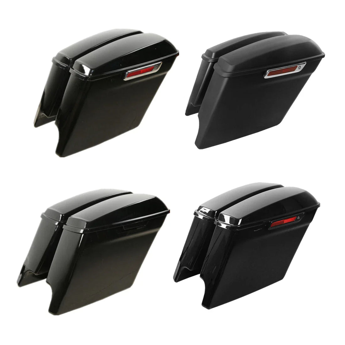 5" Stretched Hard Saddlebags Fit For Harley Touring Road Street Glide 2014-2023