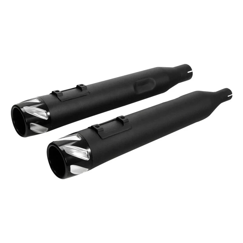 4" Slip on Straight Mufflers Exhaust Pipe Fit For Harley Touring Road King 17-25