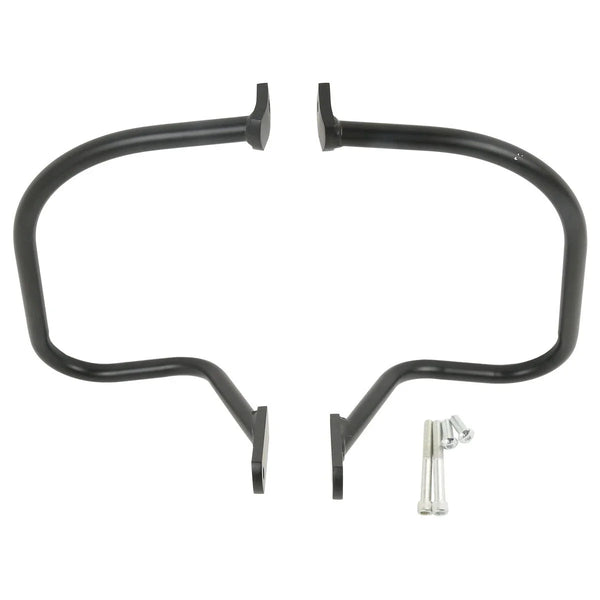 Black Saddlebag Guard Rail Crash Bar Fit For Harley Softail Heritage Springer