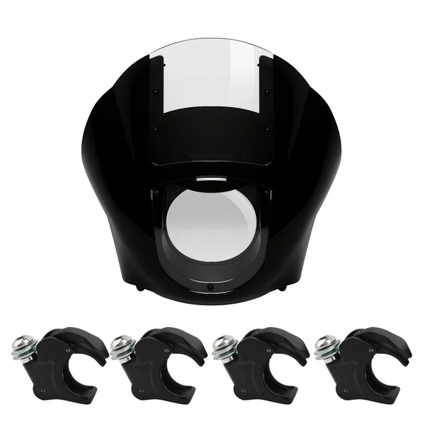 Quarter Fairing Windshield 39mm Fork Clamp Fit For Harley Sportster XL883 Dyna