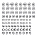 Chrome 83PCS Engine Full Bolt Cover Cap Kit Fit For Harley Davidson Twin Cam