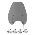 Smoke Windshield & 39mm Clamps Fit For Harley Sportster XL 883 XL1200 1988-2022