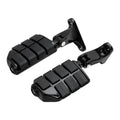 Black Rear Passenger Footpegs Pegs Mini Mount Fit For Harley Electra Glide 93-25