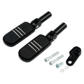 Black Footrests Mount Brackets Fit For Harley Softail Slim 12-17 Rear Passenger