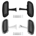 Black/Chrome Passenger Floorboard Fit For Harley Glide 1993-2025 Pegstreamliner