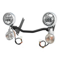 4.5" LED Passing Turn Signal Spot Light Bar Fit For Harley Road King Flhr 14-24