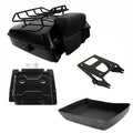 Chopped Trunk Backrest Mount Rack Plate Fit For Harley Touring Road Glide 14-26