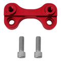 Red 1" Handlebar Pull Back Plate Fit For Harley Softail 2000-2025 Dyna 1999-2017