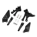 Front Footrest Foot Pegs Bracket Set Fit For Kawasaki ZX10R ZX 10R 2004-05