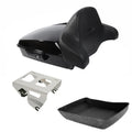 Chopped Trunk Backrest Solo Mount Fit For Harley Road Street Glide Touring 14-26
