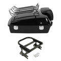 Razor Trunk Backrest Two Up Mount Rack Fit For Harley Touring 97-2008