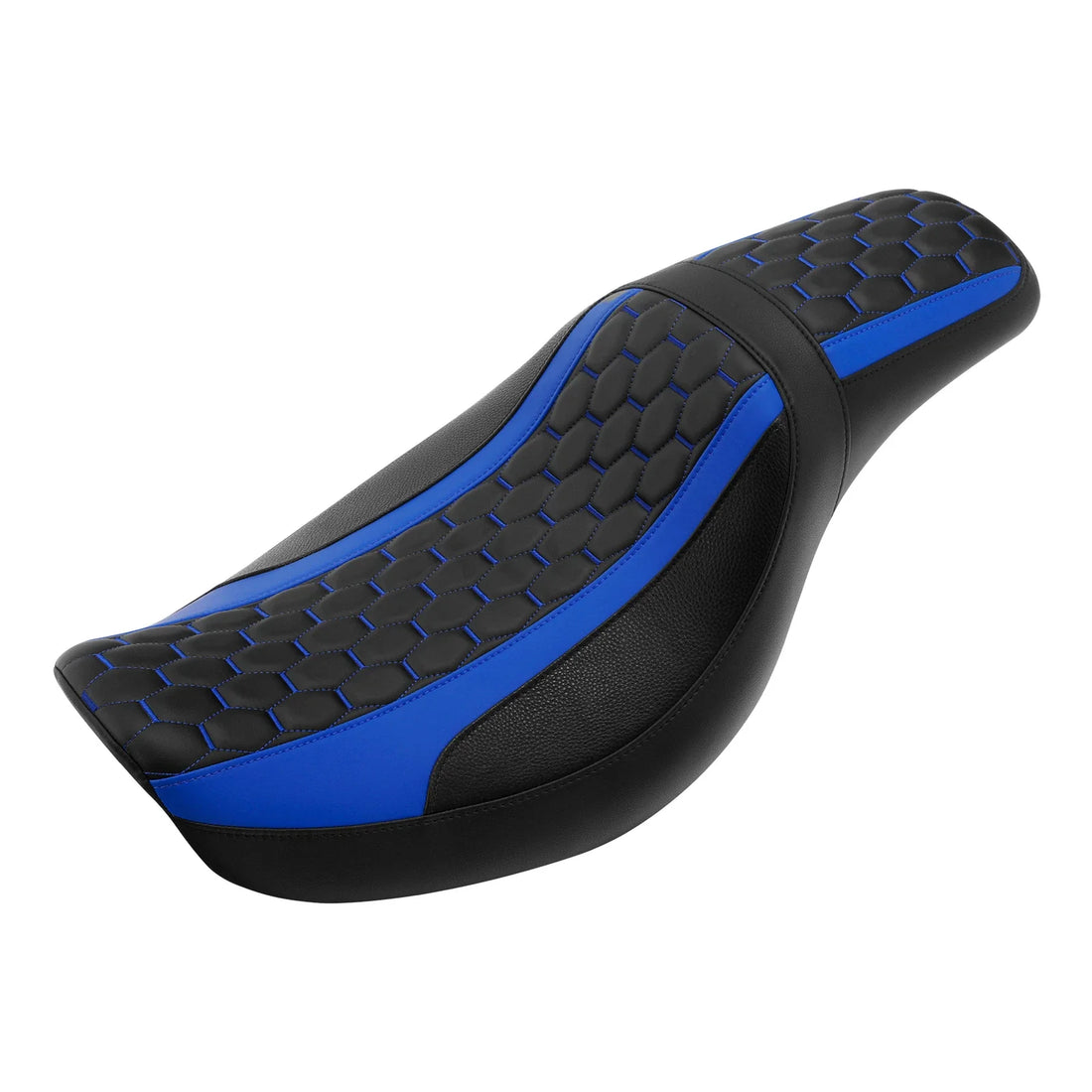 Driver & Passenger Seat Fit For Harley Dyna Street Bob Fxdb 2006-2017 Black Blue