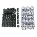 87PCS Bolt Topper Caps Cover Fit For Harley Softail Twin Cam 84-06 Chrome/Black