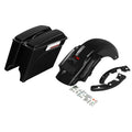 5" Stretched Hard Saddlebags W/ Rear Fender Fit For Harley Electra Glide 09-13