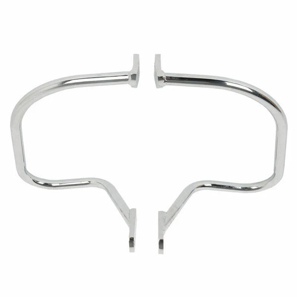 Chrome Saddlebag Guard Rail Crash Bar For Harley Softail Heritage Springer Flsts