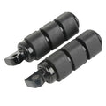 Black Foot Pegs Footpegs Footrests Fit For Harley Touring Softail Fxst Dyna Fxwg