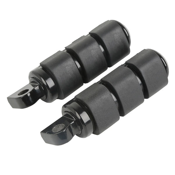 Black Foot Pegs Footpegs Footrests Fit For Harley Touring Softail Fxst Dyna Fxwg