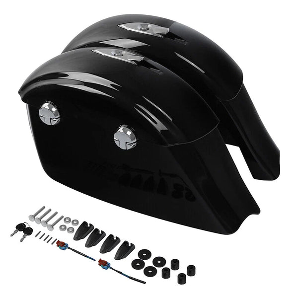 Black Painted Saddlebag W/ Electronic Latch Key For Indian Chieftain Springfield