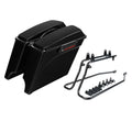 Stretched Hard Saddlebag Black Conversion Bracket Fit For Harley Softail 86-2017